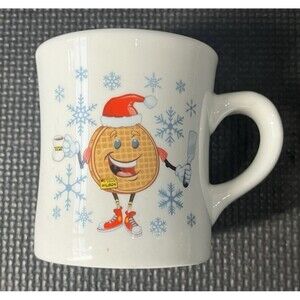 Waffle House 2020 Christmas Coffee Mug Teacup Limited Edition Heavy Ceramic